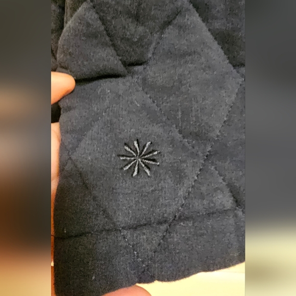 Athleta  Retroplush Quilted Crewneck Navy Blue  Sweatshirt. XL   V-GRK - Picture 6 of 11